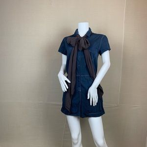 Rag and Bone romper navy cotton jumpsuit